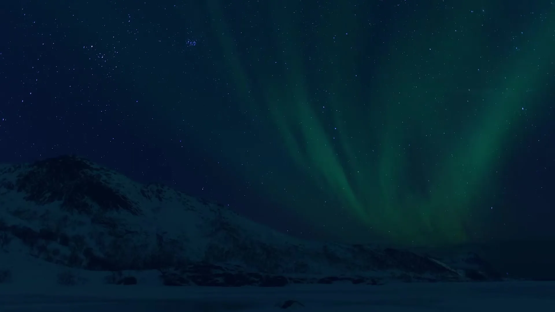 Winter coast at low light
